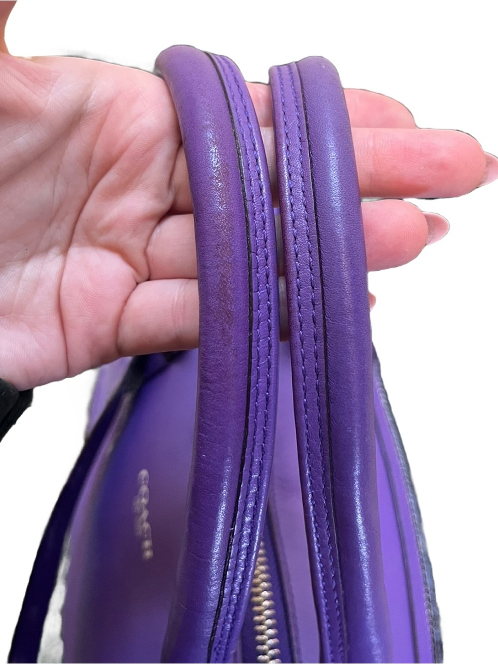 🪻SOLD🪻 Coach Legacy Molly East West Purple Satchel - Picture 11 of 16